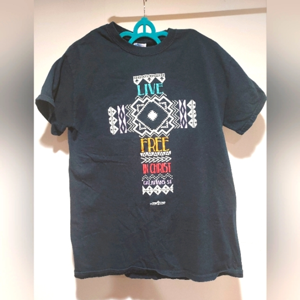 Christian Graphic Tee with Inspirational Print